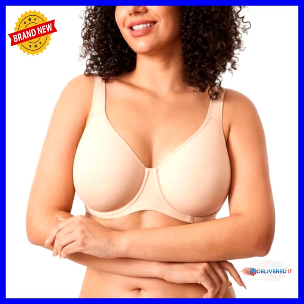 Plus Size Full Coverage Underwire Bra Seamless Un… - image 4